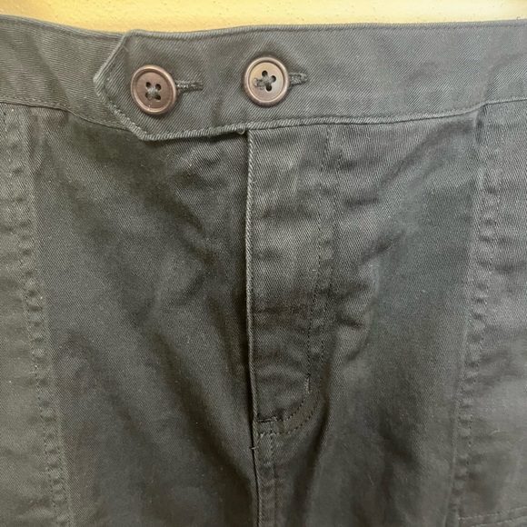 Lands End Mini Skort Blue Button Zipper Cotton Blend Solid with Pockets Girls 16 - Picture 8 of 12